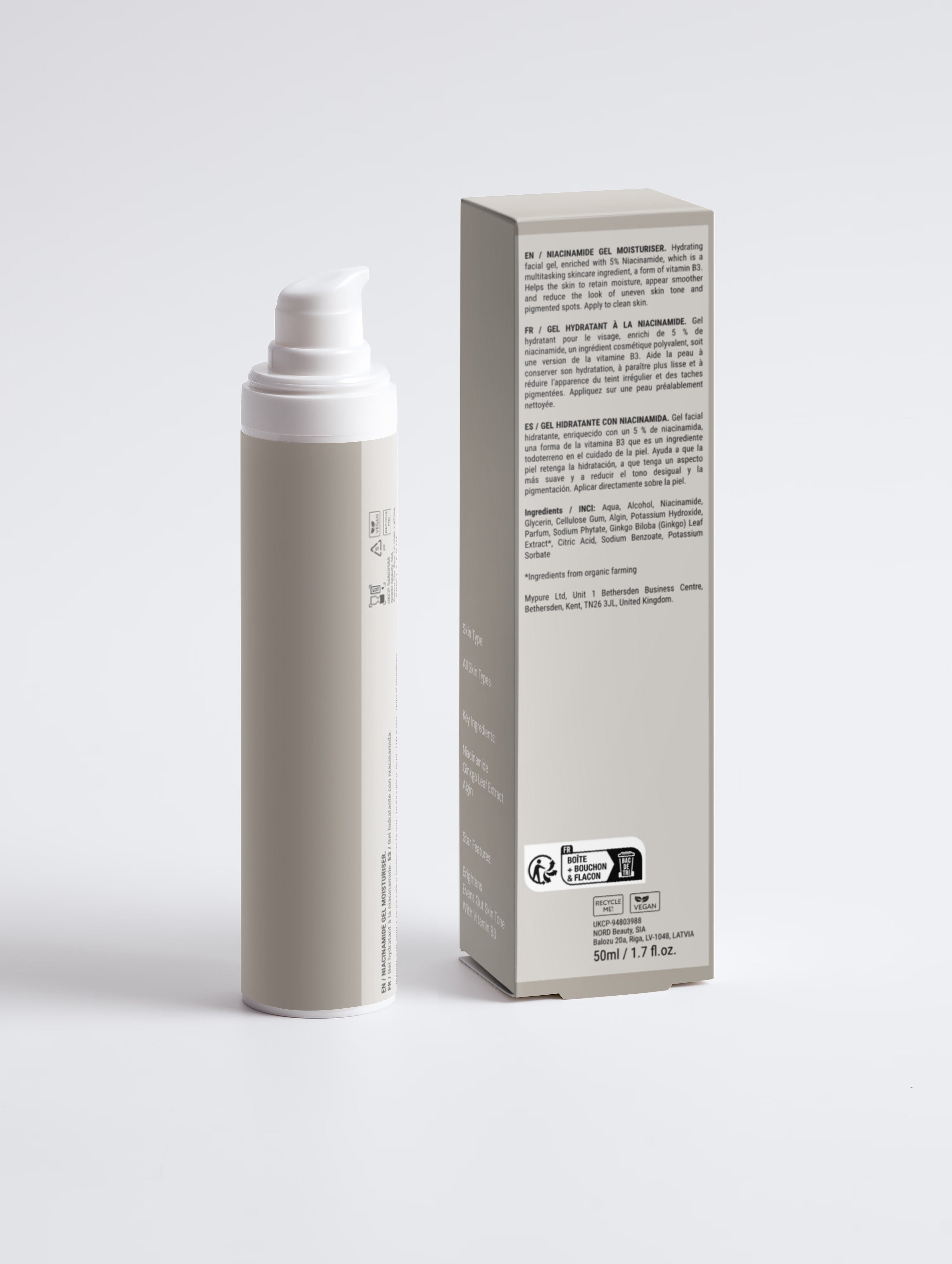 MRLS Niacinamide Gel Moisturiser